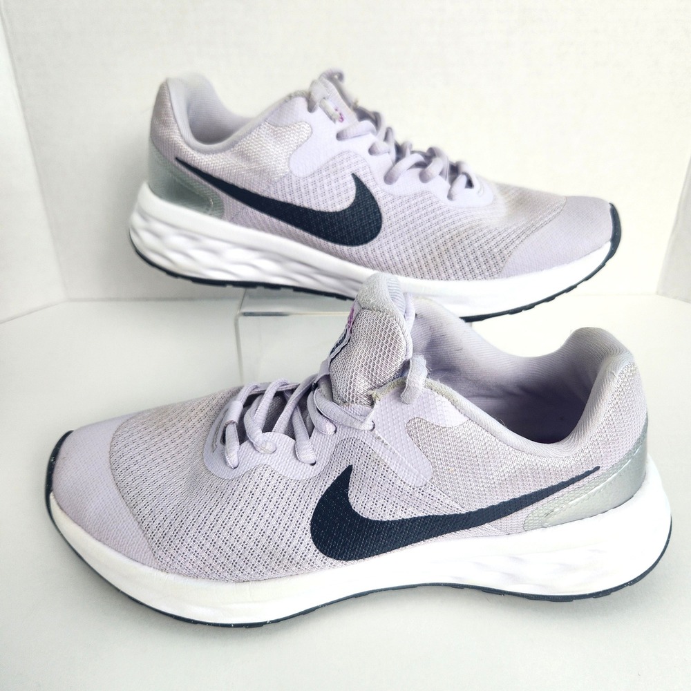 Nike Revolution 6 Next Nature Lilac Purple Silver Running‎ Shoes Womens 7.5
